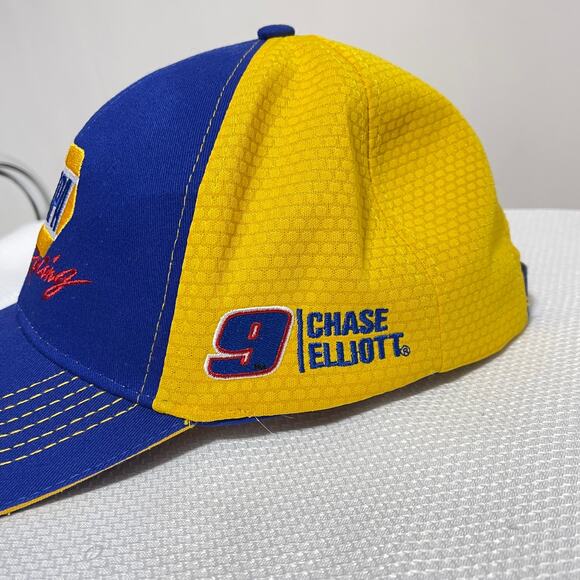 NAPA NASCAR Racing Hat Chase Elliott #9 Blue Yellow Adjustable Baseball Cap - Picture 6 of 8